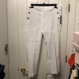 Loft white sailor pants